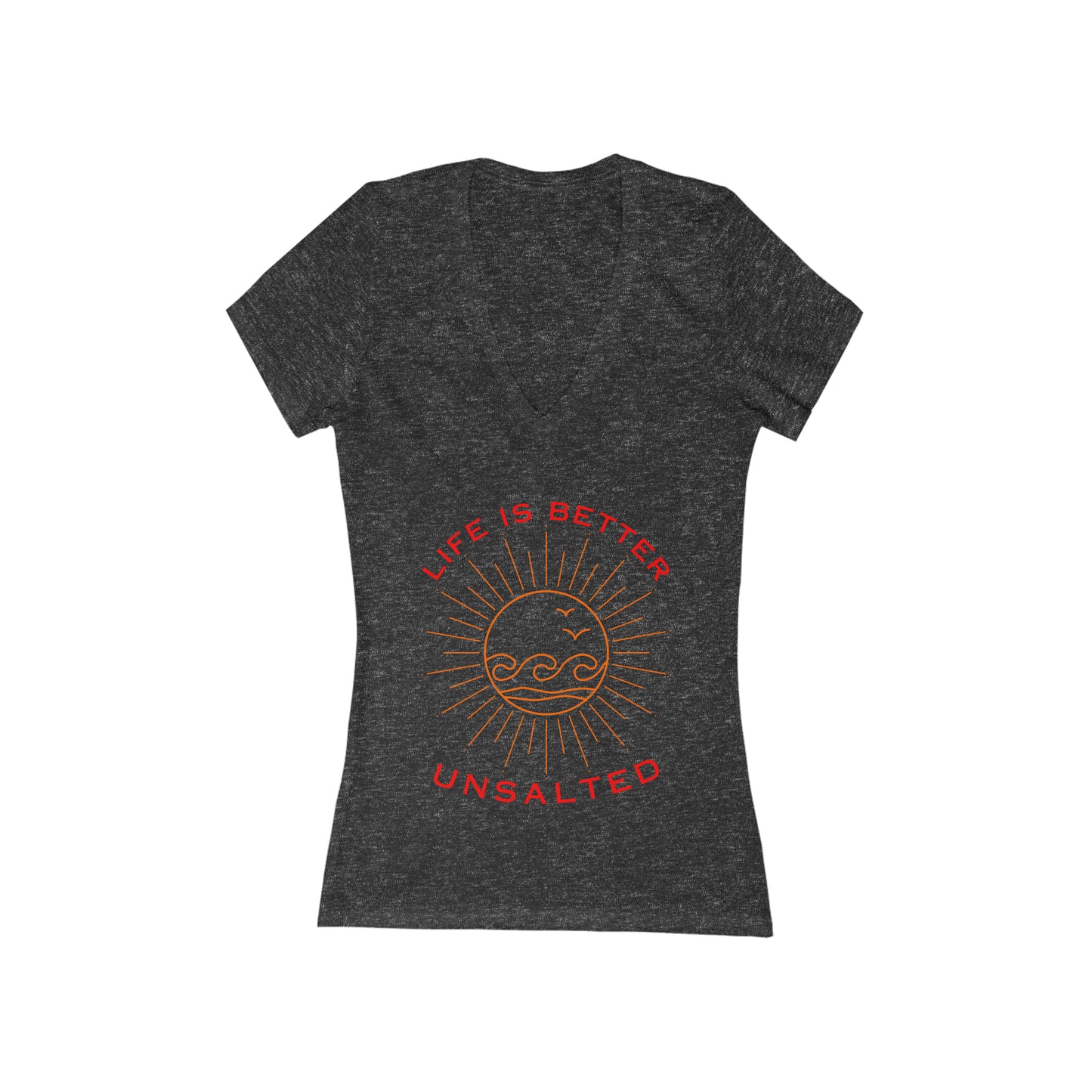 Women's Sunburst Waves V-neck