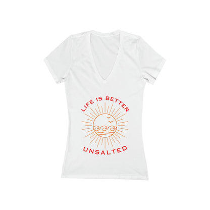 Women's Sunburst Waves V-neck